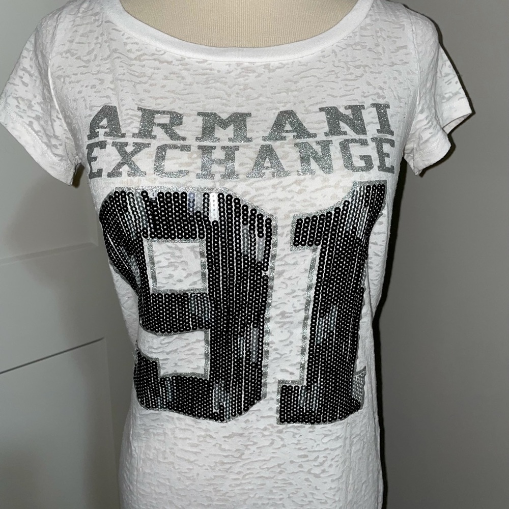 Armani Exchange Sequin Top